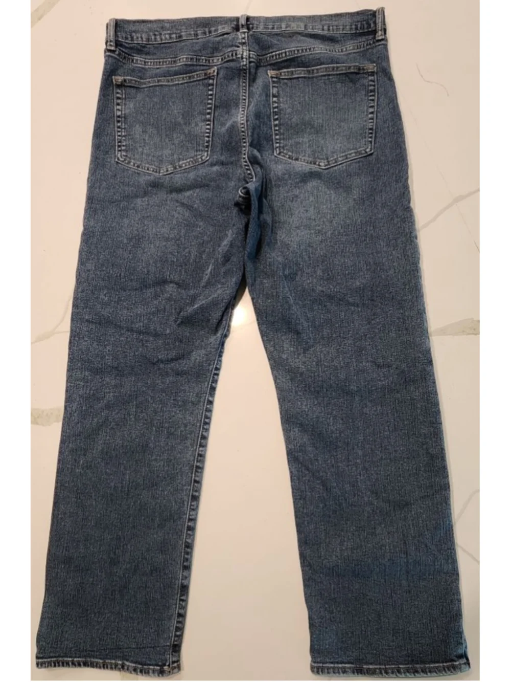 Jessica Simpson Harmony High Rise Slim Straight Cargo Jeans Size 16 Blue Denim
